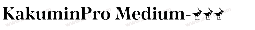 KakuminPro Medium字体转换 KakuminPro Medium字体转换
